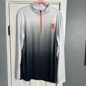 Colosseum Syracuse Light Gray Quarter Zip Men's Pullover